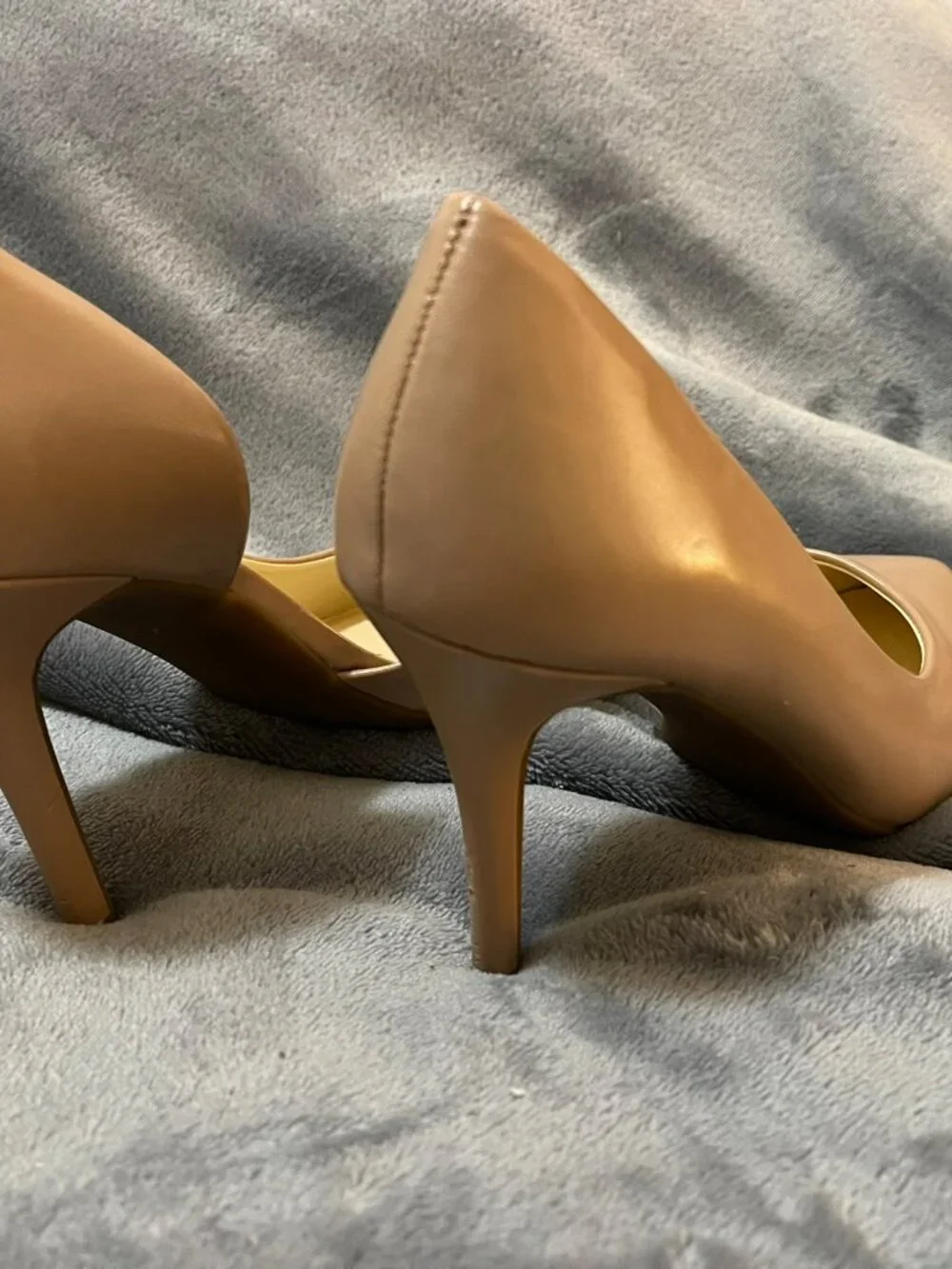 Sz 7.5 Jessica Simpson Prizma Nude Leather d'Orsay Pumps